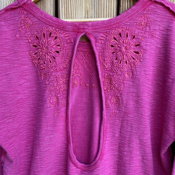 Free People Rugged Pink Long Sleeve Tunic - Picture 14 of 16